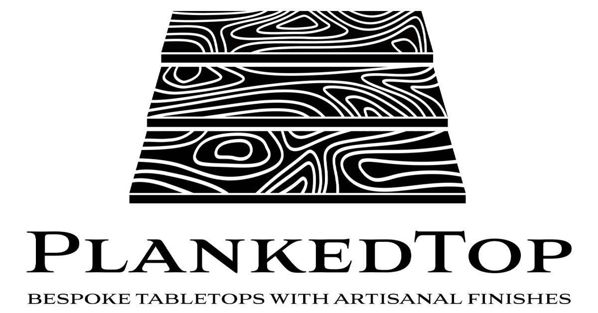 Custom bespoke made to order furniture tabletops in artisanal finishes